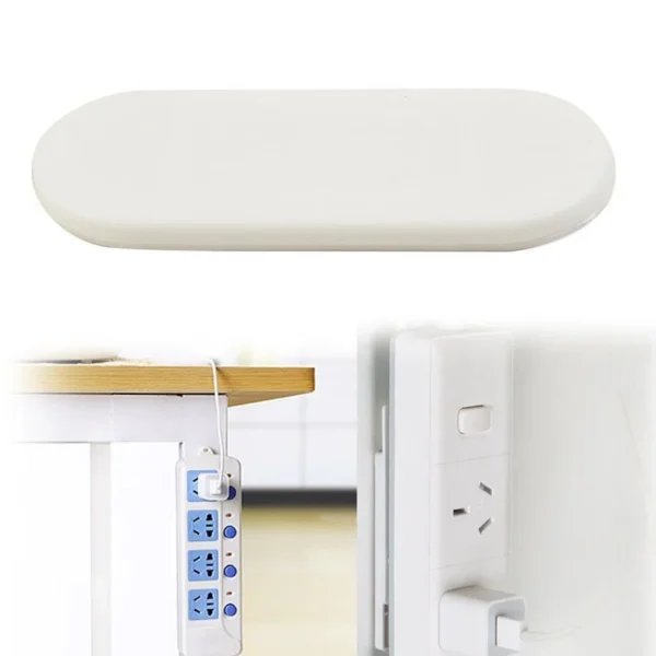 Plastic Adhesive Cable Plug Hook (2‑pc Set) - Image 2
