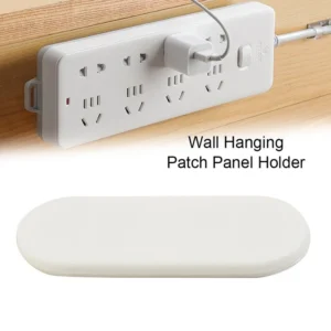 Plastic Adhesive Cable Plug Hook (2‑pc Set)