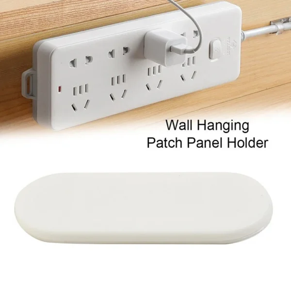 Plastic Adhesive Cable Plug Hook (2‑pc Set)