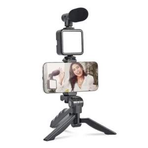 Vlogging Kit with Mic, Tripod & Light