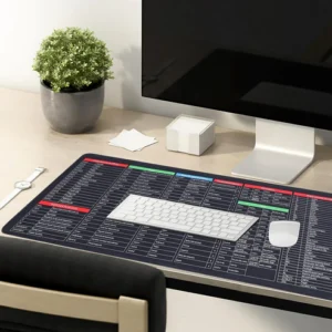 Shortcut Keyboard Mouse Pad – XL Anti-Slip Desk Mat (80×30 cm)