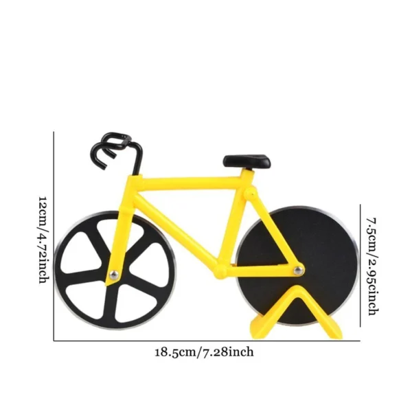 Bicycle Pizza Cutter – Stainless Steel - Image 4